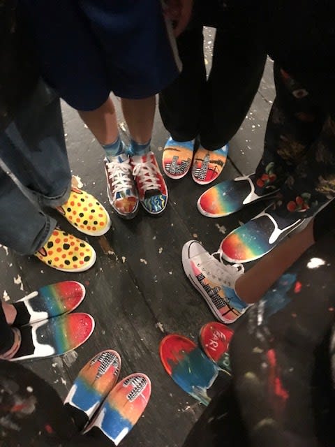 Complete Lace-Up Sneaker Painting At Home Kit